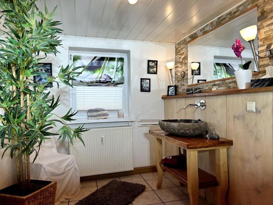 Rustikales Studio-Apartment Blockstube Im Haus Selma Großschönau Exterior foto